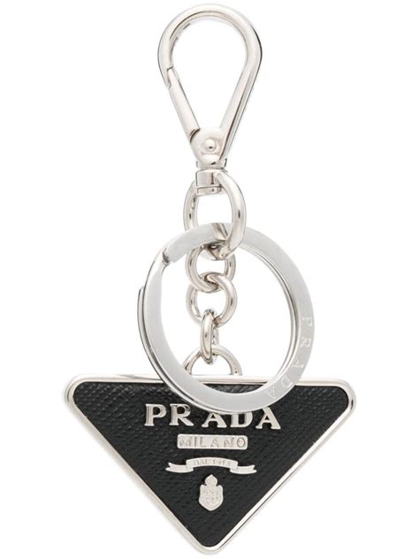 portachiavi prada con iniziali|Portachiavi con logo in Argento .